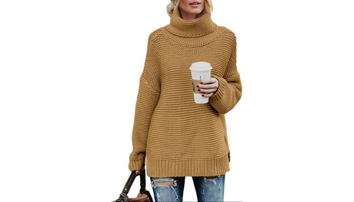 Chunky Turtleneck Sweaters for Women