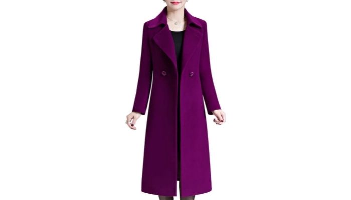 Aprsfn Women's Elegant Thicken Warm Wool Blend Coat