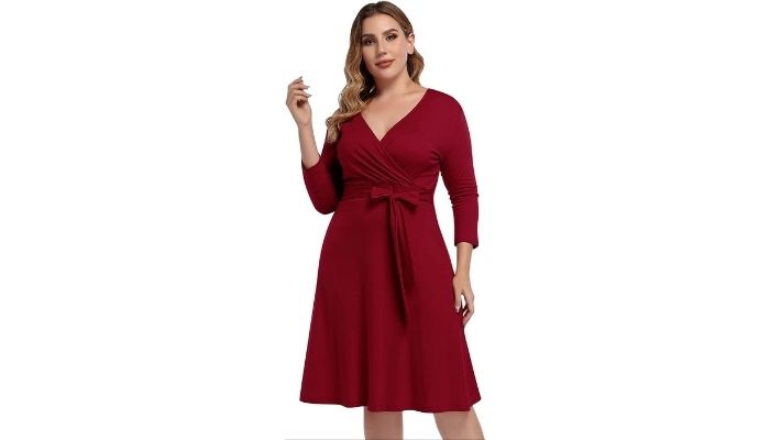 Plus Size Cocktail Party Swing Dress