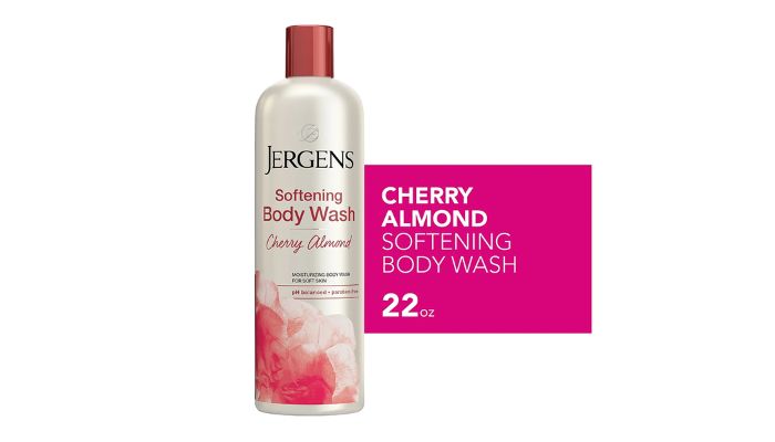 1. Jergens Softening Cherry Almond Body Wash