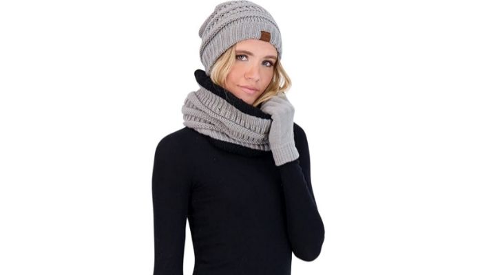 Knit Beanie Winter Gloves And Scarves For Cold Weather By Market & Layne