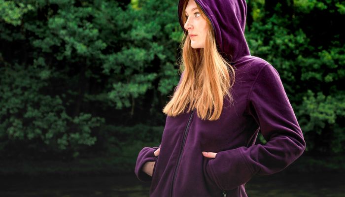 3. Women’s Chloe Fleece Travel Hoodie By SCOTTeVEST