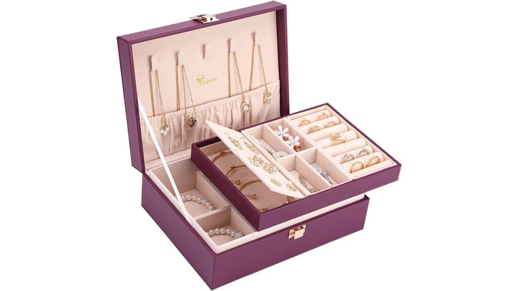 Voova Jewelry Box Organizer For Women Girls By Voova