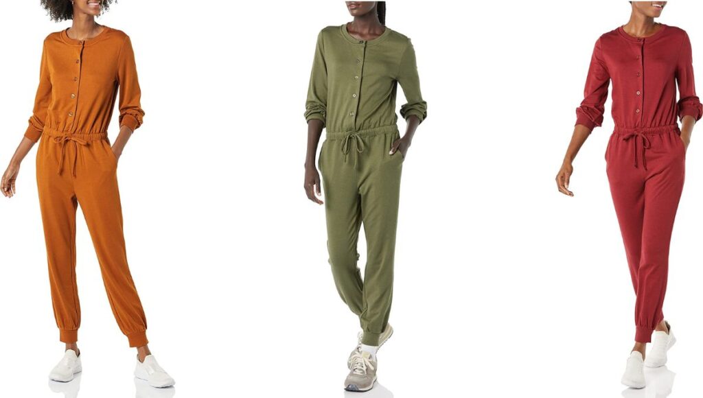 Amazon Essentials Women's Fashion Studio Terry Jumpsuit