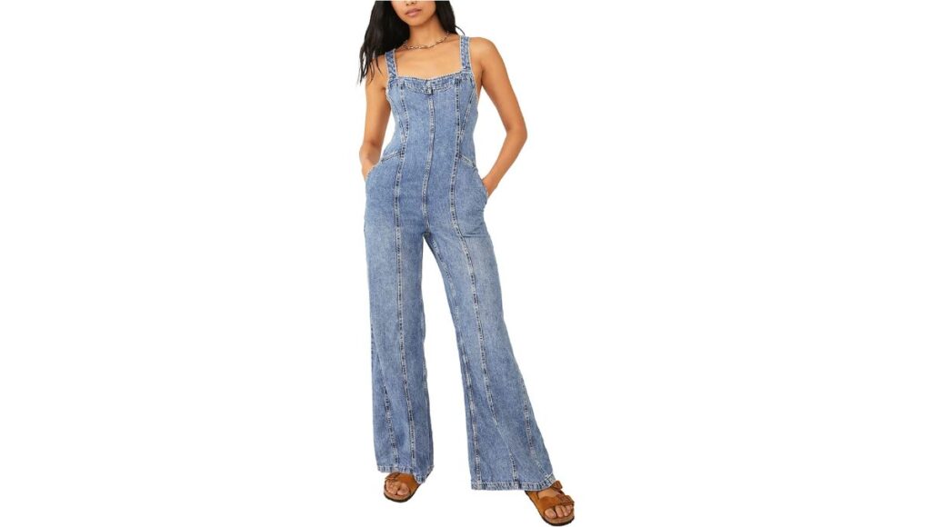 Free People Kindra Denim Jumpsuit