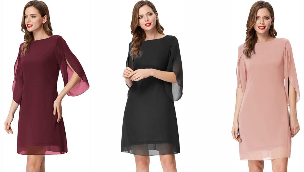GRACE KARIN Women Loose Chiffon Dress