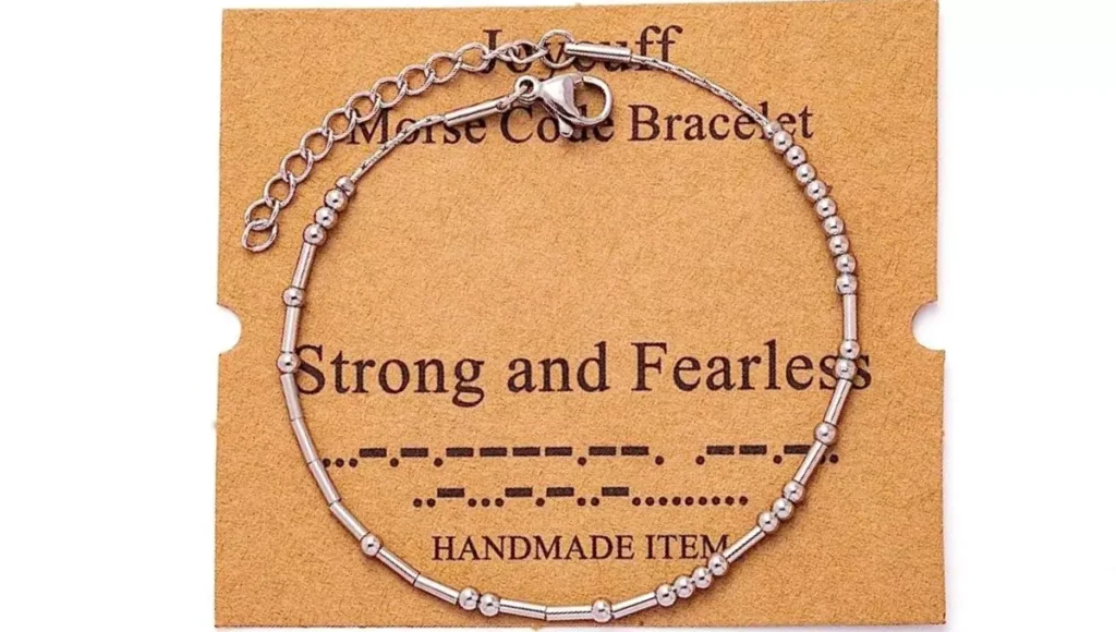 JoycuFF Inspirational Morse Code Bracelets