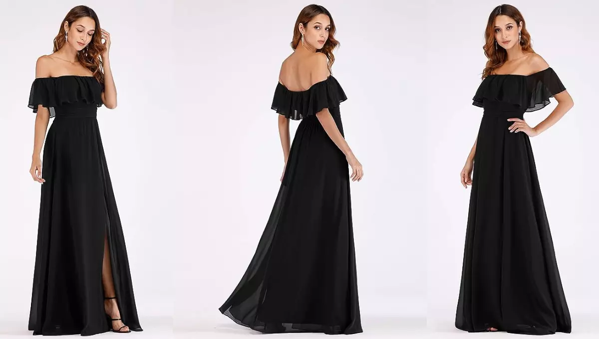Ever-Pretty Womens Off The Shoulder Ruffle Party Dresses