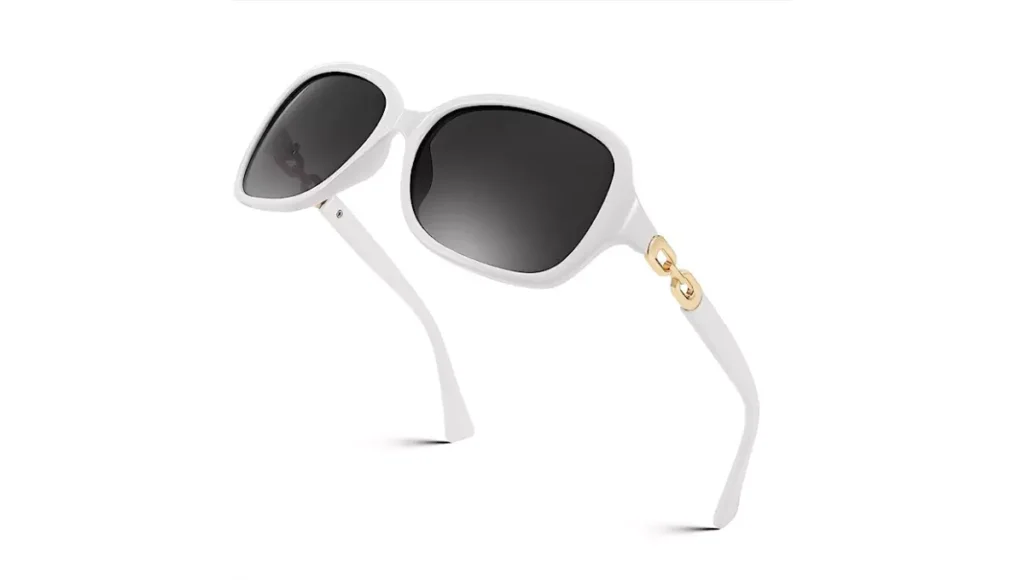 FEISEDY Vintage Square Polarized Sunglasses