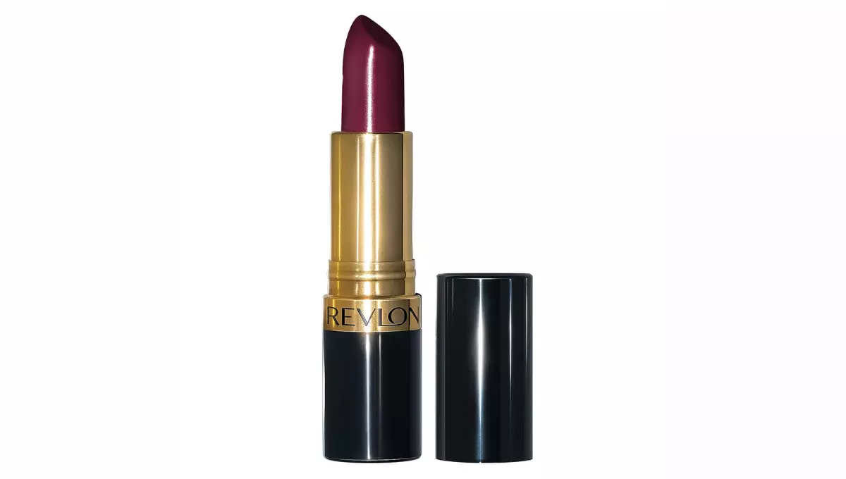 Revlon Glass Shine Lipstick with Vitamin E and Avocado Oil, Cream Lipstick in Burgundy, 477 Black Cherry