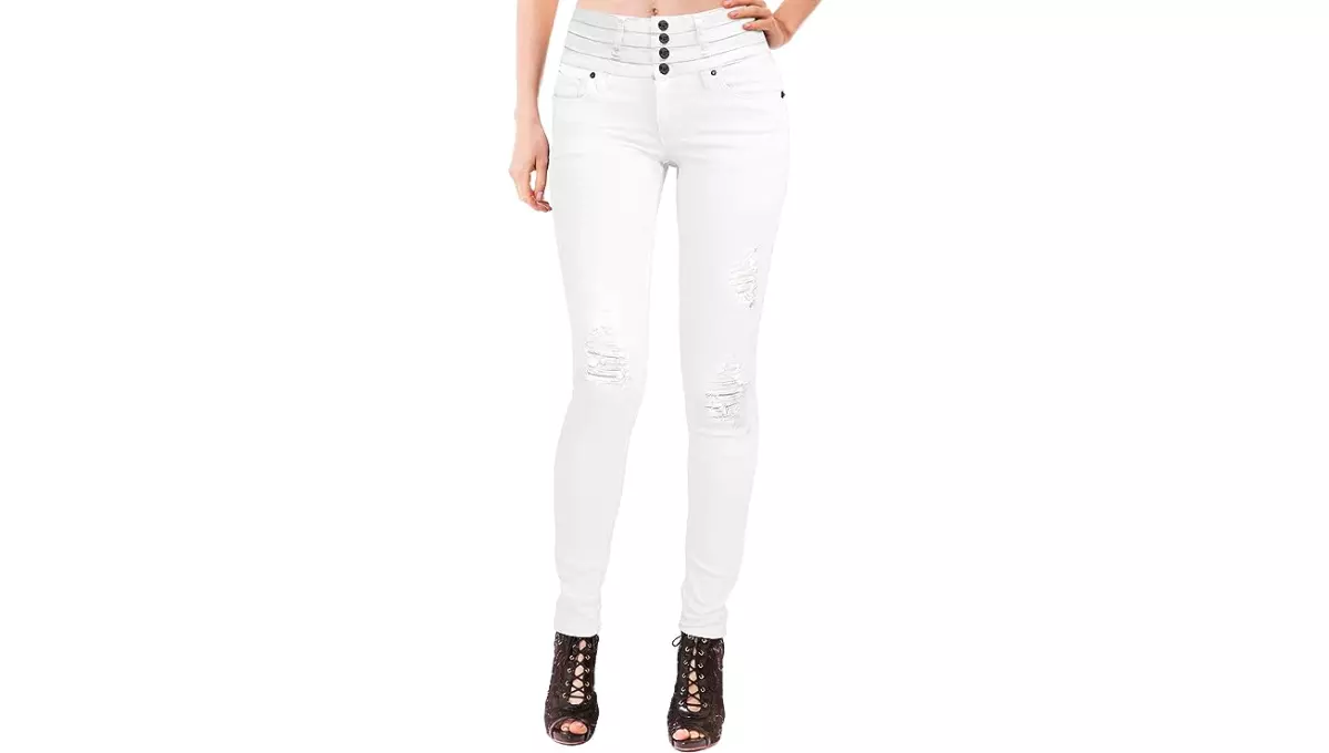 Hybrid Womens Super Stretch Comfort High Waist High Rise Skinny Jeans