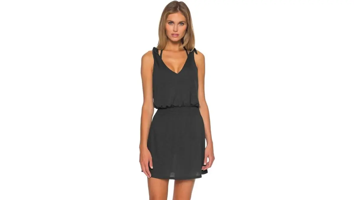 V-Neck Dress Swim Cover-Up By Rebecca Virtue