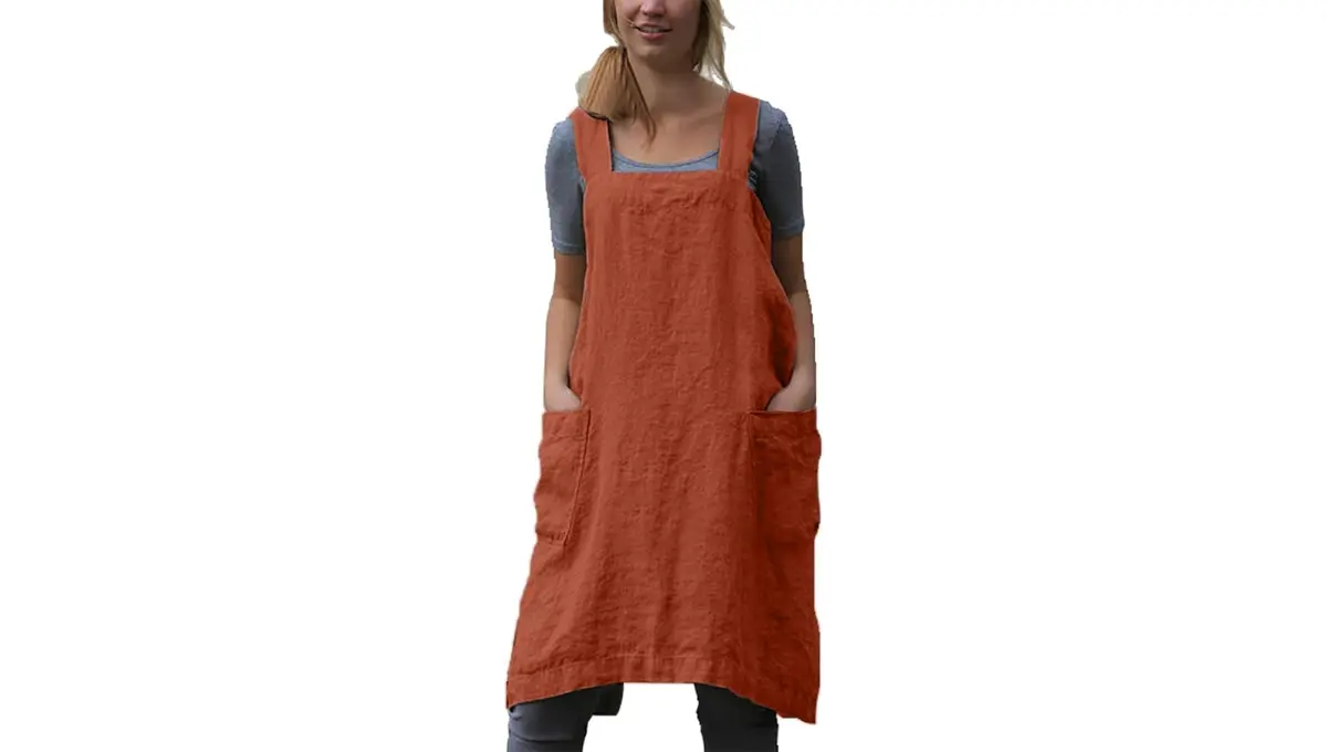 VLZUFE Cotton Linen Apron for Women