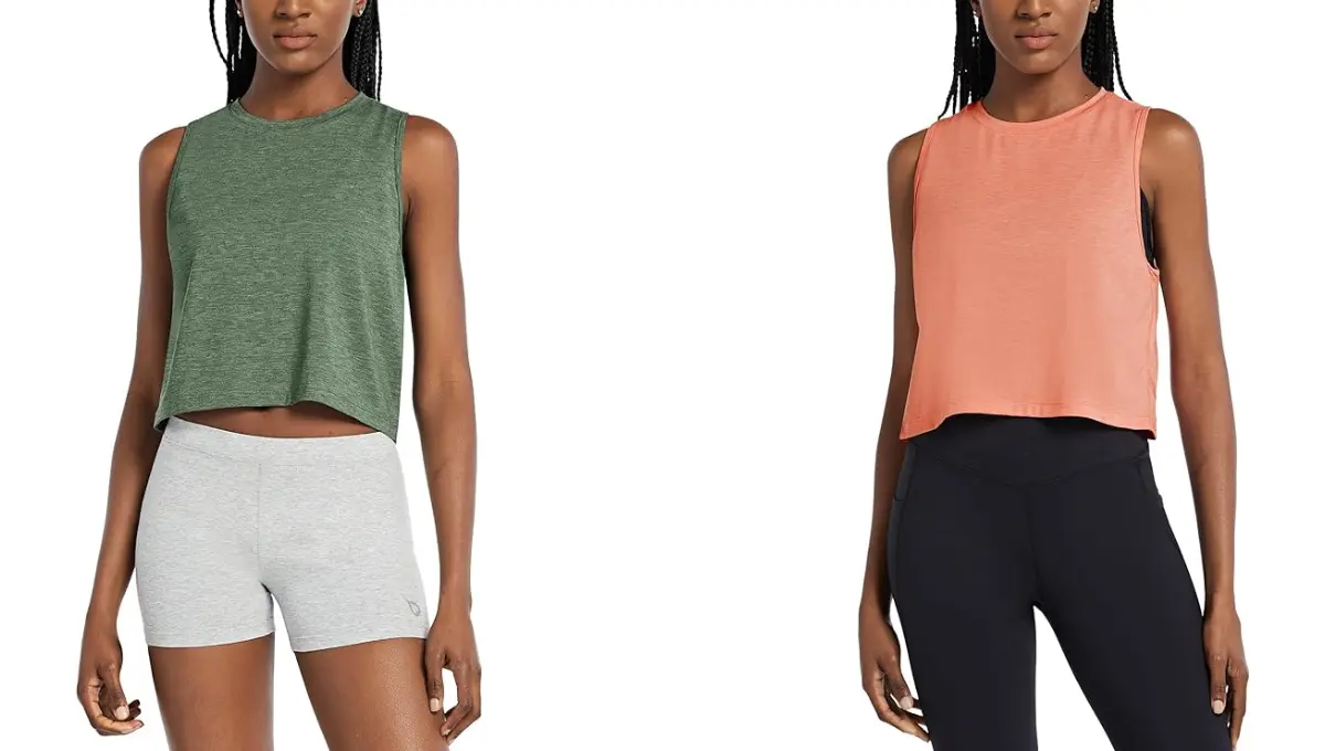 Women’s Crop Tops Workout Cropped Tank Tops Athletic Muscle Shirts By BALEAF