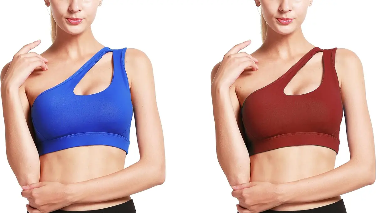 RUNNING GIRL One Shoulder Sports Bra with Padding