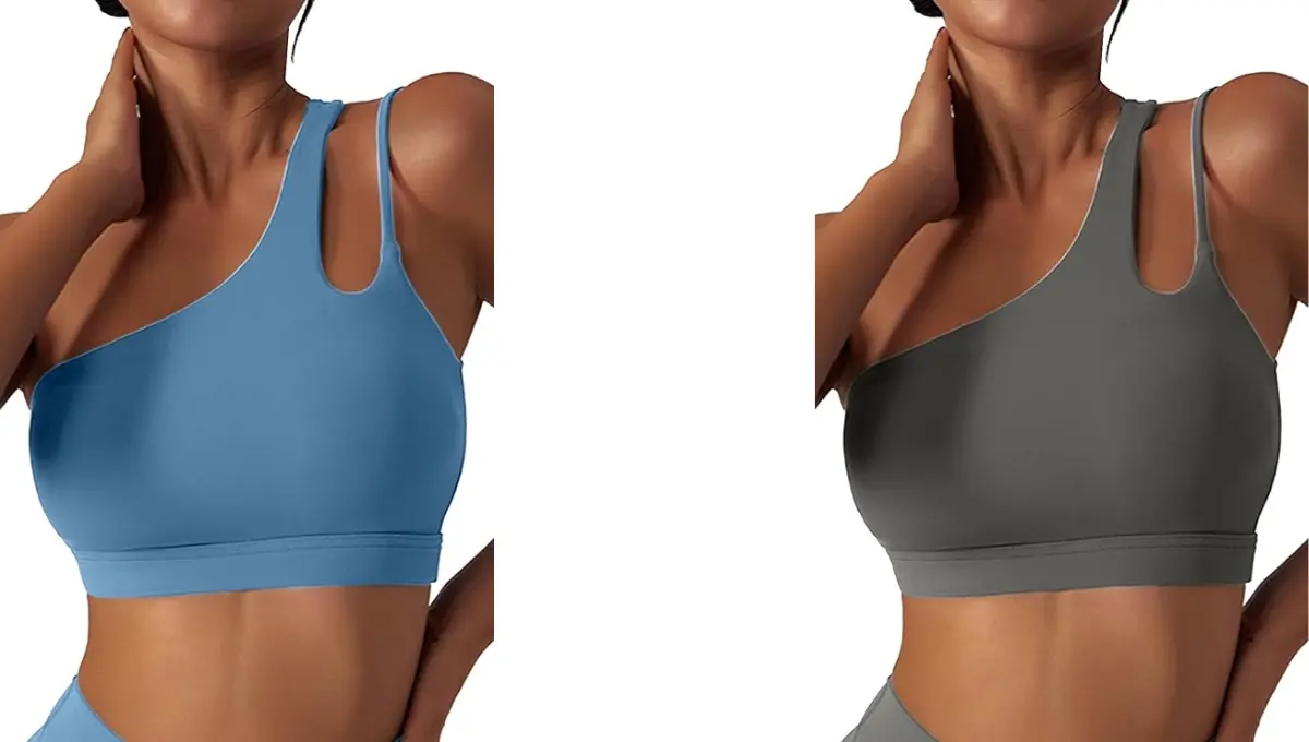 Mulisky One-Shoulder Backless Sports Bras for Women