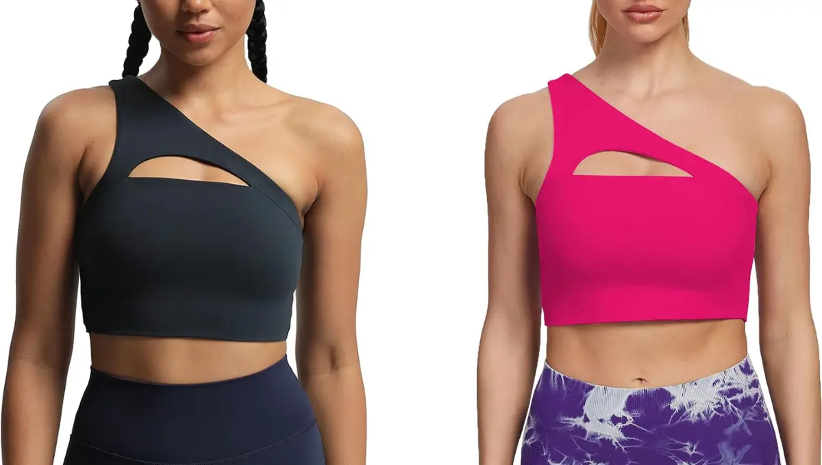 Aoxjox Women's One-Shoulder Padded Bra