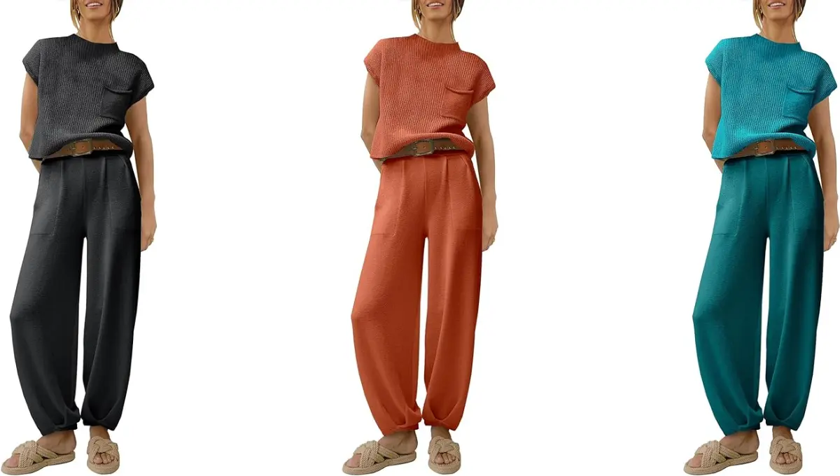 ANRABESS Women's Cozy Knit Lounge Sets