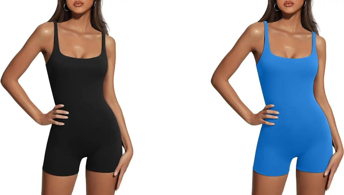 AUTOMET Women's Seamless Sleeveless Jumpsuit