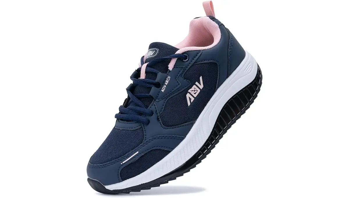 ZF ZEFUHER Women's Wide Walking Arch Support Sneakers