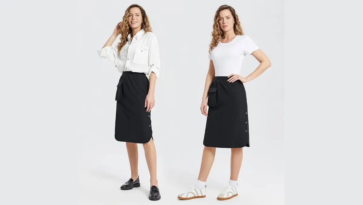 Women’s Long Casual Skirt Pocket By BALEAF