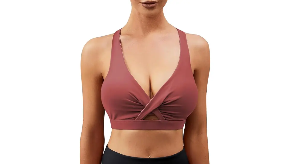 Betaven Racerback V-Neck Sports Bras