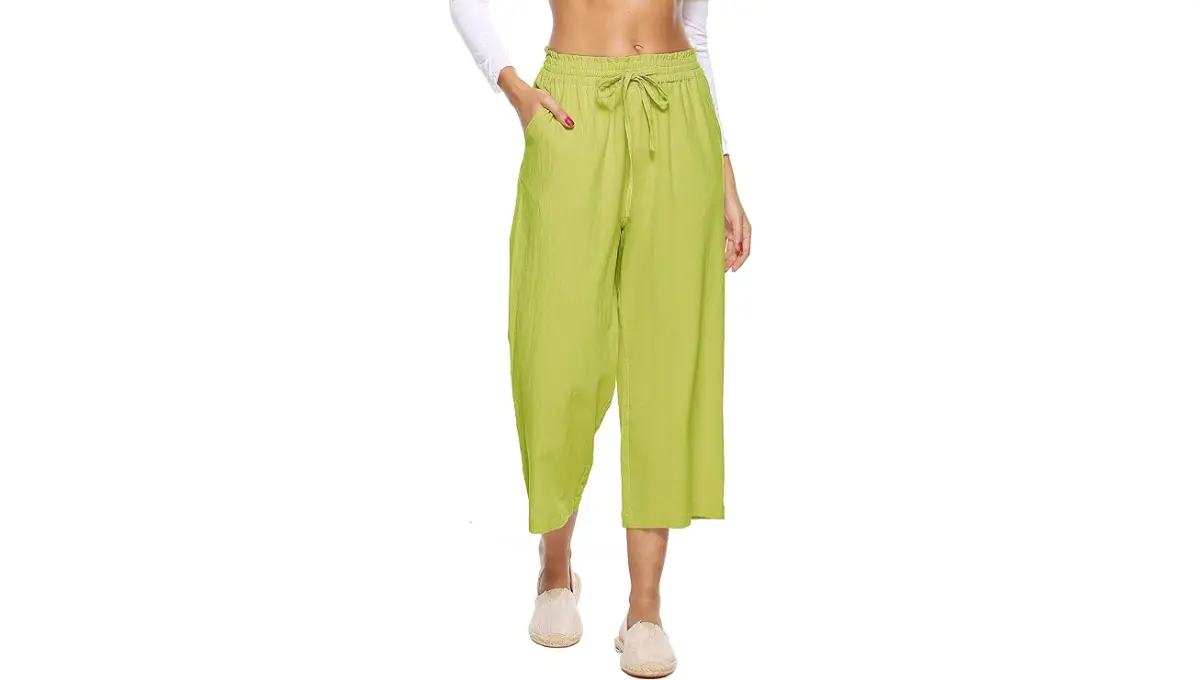LNX Women's High-Waisted Linen Pants
