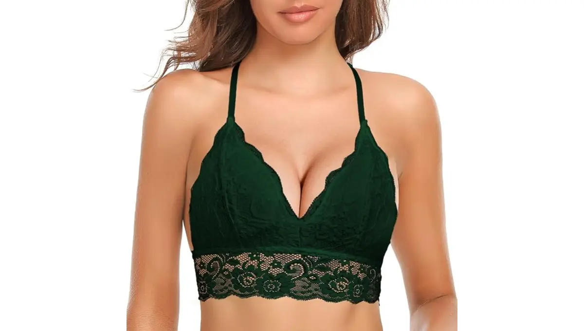 SHEKINI Sexy Lace Bralettes Racerback Design