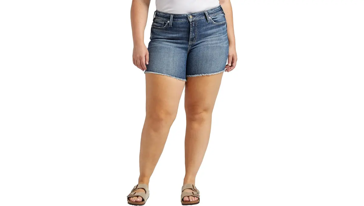 Silver Jeans Co. Plus Size Suki Mid-Rise Shorts