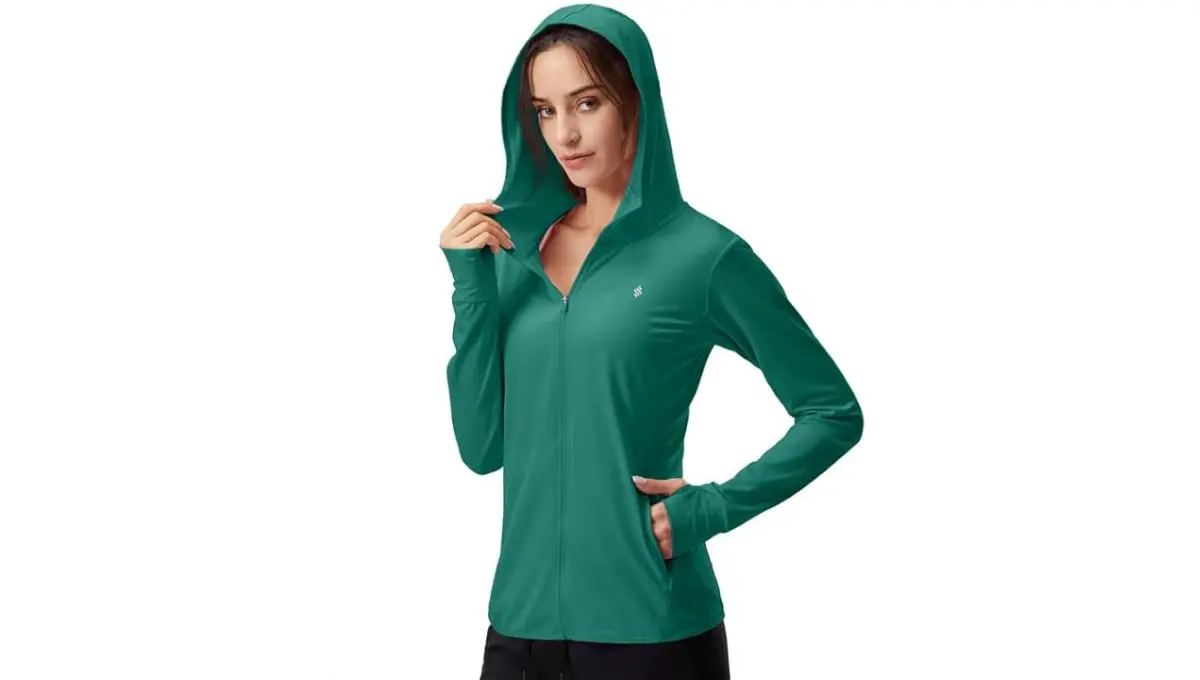 Soothfeel Women's UPF 50+ Sun Protection Hiking Hoodie Jacket