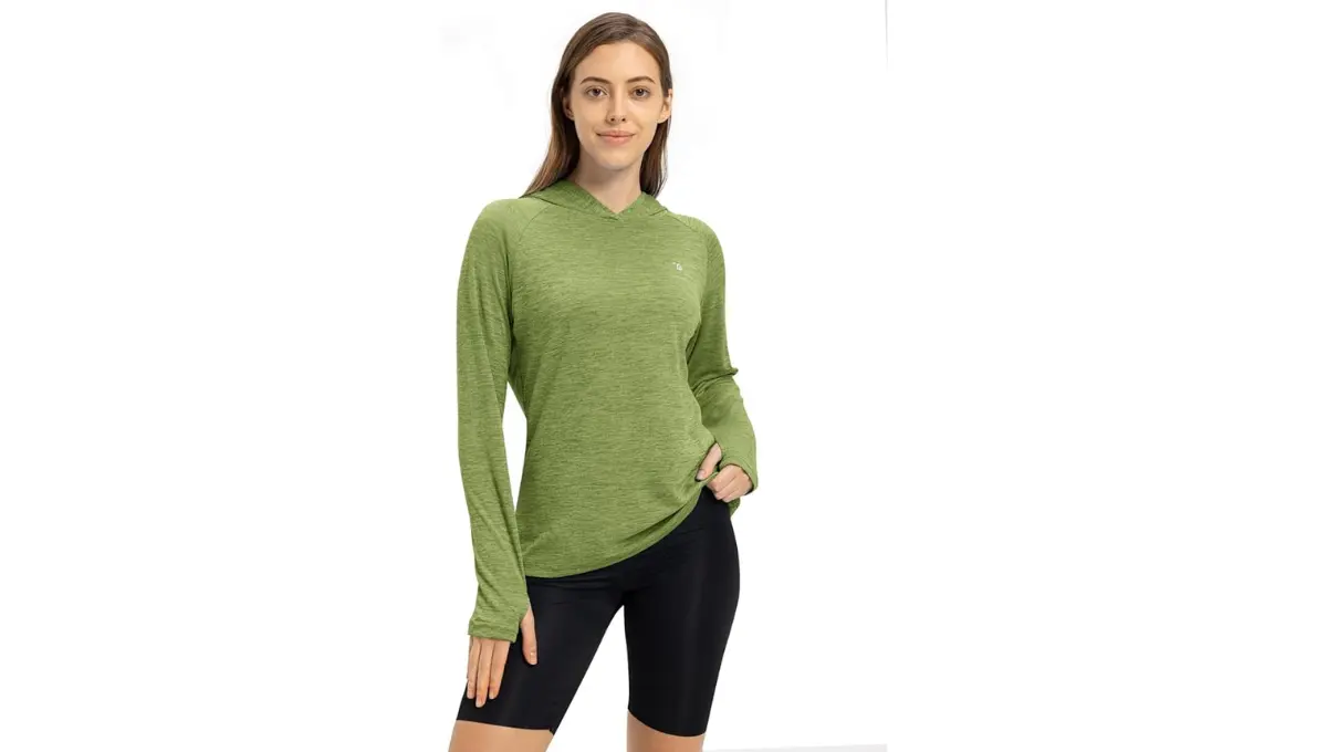 TBMPOY Womens UPF 50+ Sun Protection Hoodie Shirt