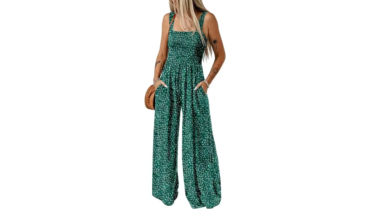 Dokotoo Women’s Casual Loose Printed Overalls