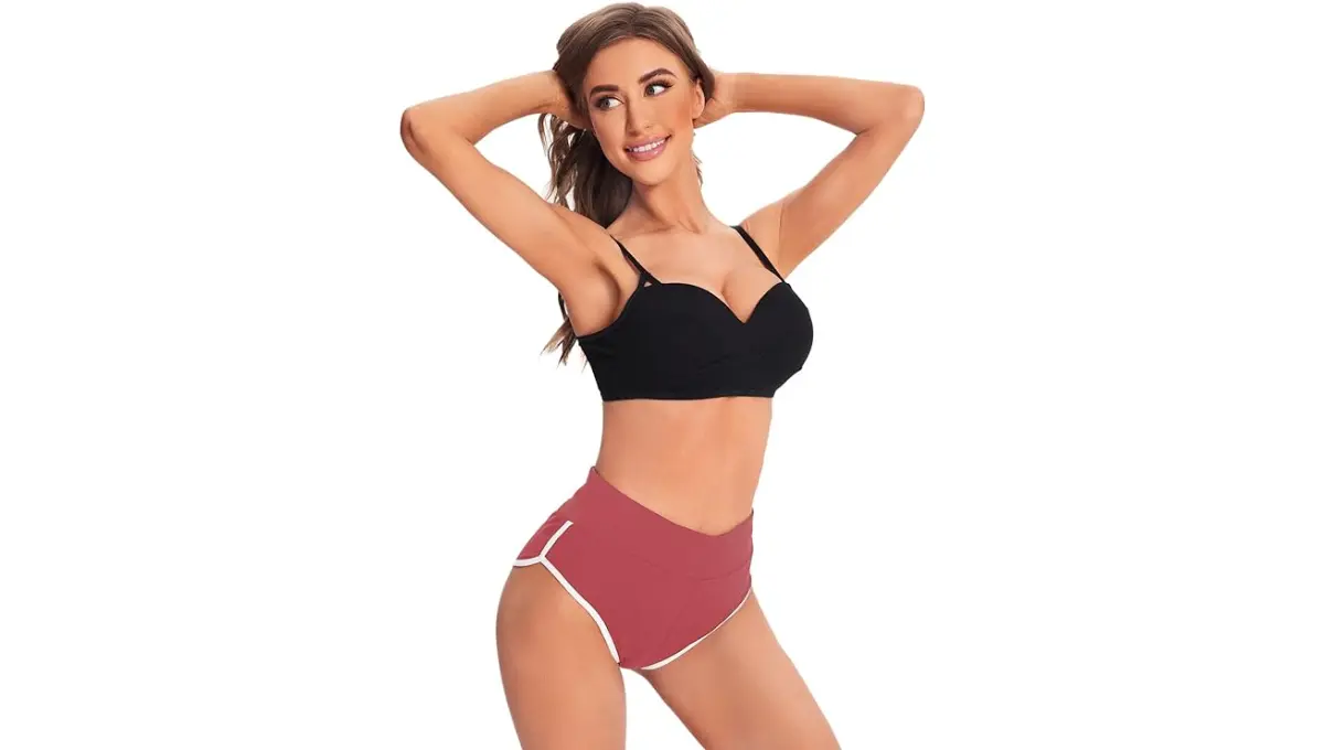 SweatyRocks Women's Sporty Elastic Waist Biker Booty Shorts