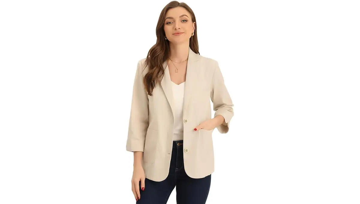 Allegra K Women's Linen Cotton Blaze