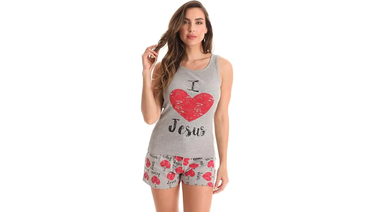 Just Love 100% Cotton Women’s Sleepwear Tank & Short Pajama night suit Set