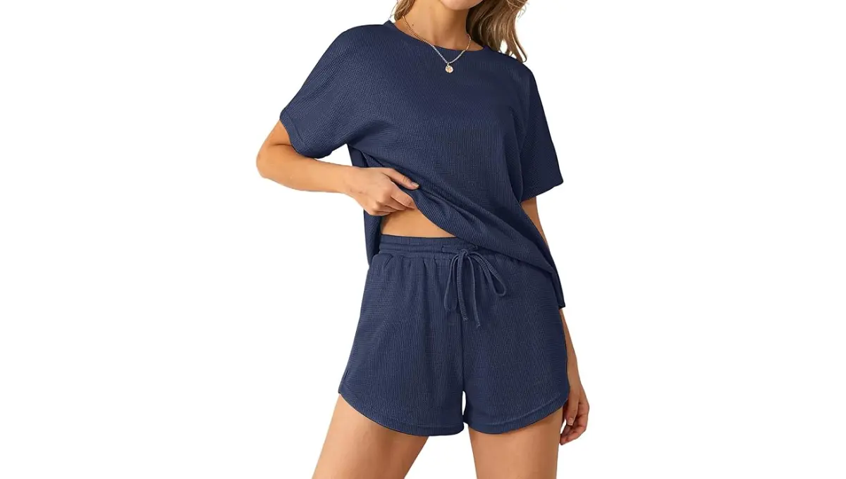 NORACORA Women's Waffle night suits Pajama Set