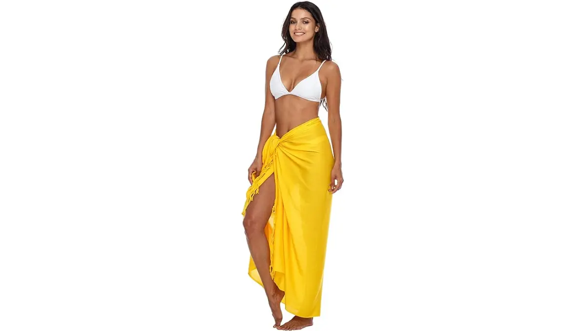 SHU-SHI Women's Sarong Swimsuit Cover-Up maxi Skirt Pareo