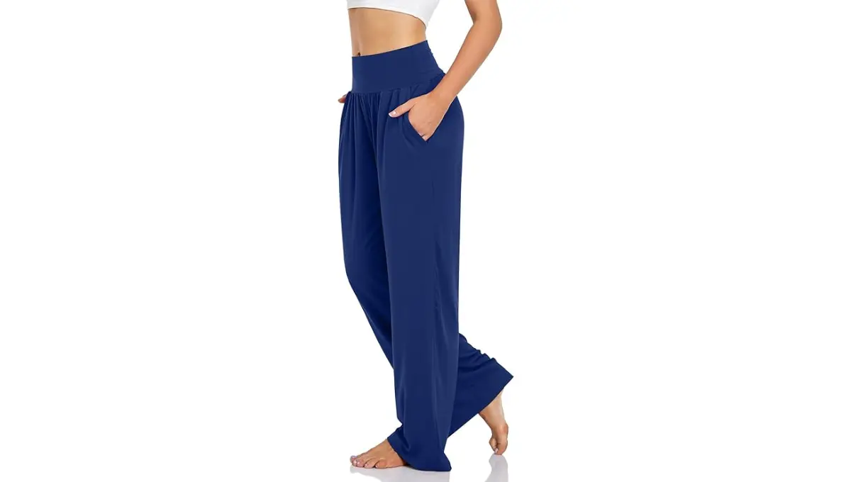 UEU Women's Casual Loose Wide Leg Cozy Pants