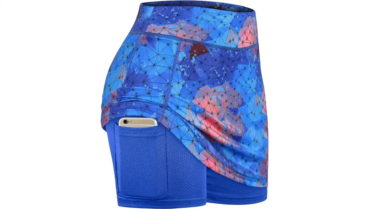 BLEVONH Womens Summer Tennis Pickleball Pockets Skirts