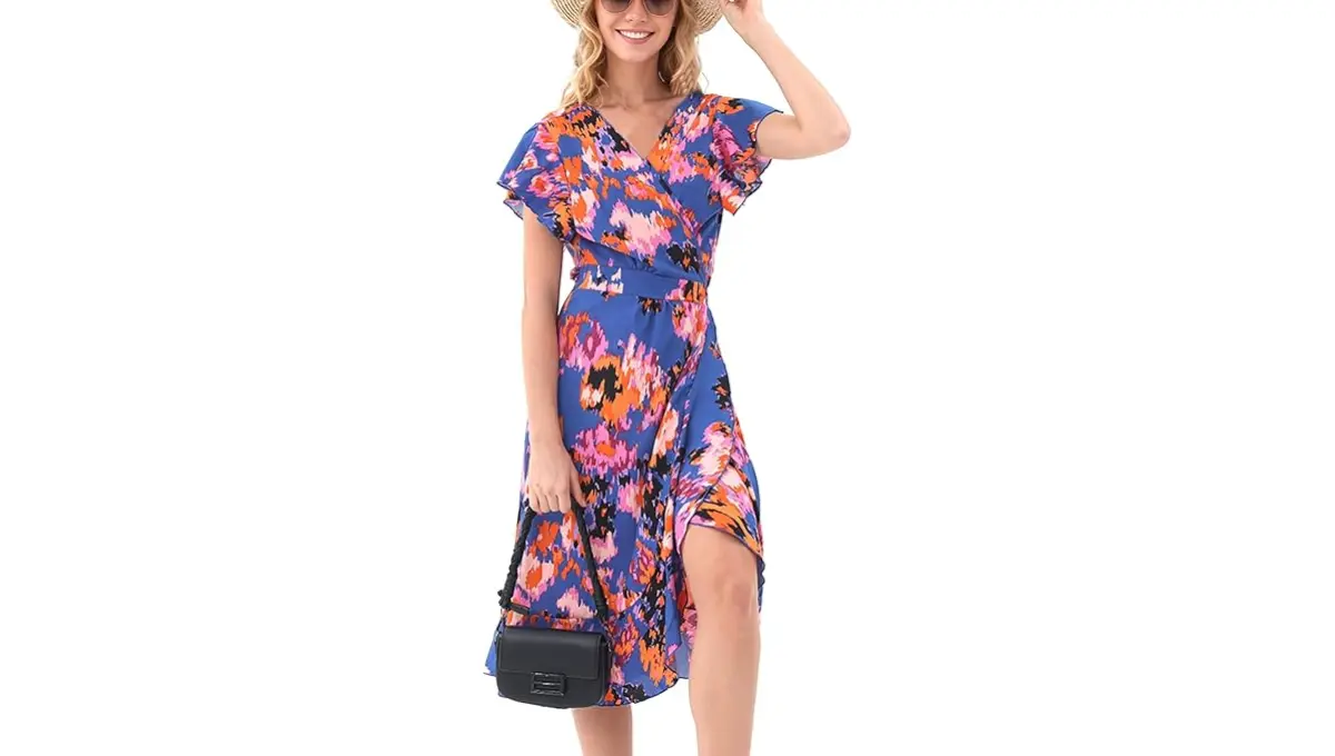 Kranda Women Summer Wrap Maxi Dress for 2024