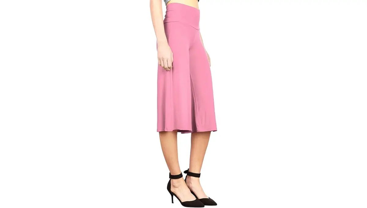 Made By Johnny Women's High Waist Palazzo Culottes Made By Johnny Women's High Waist Palazzo Culottes