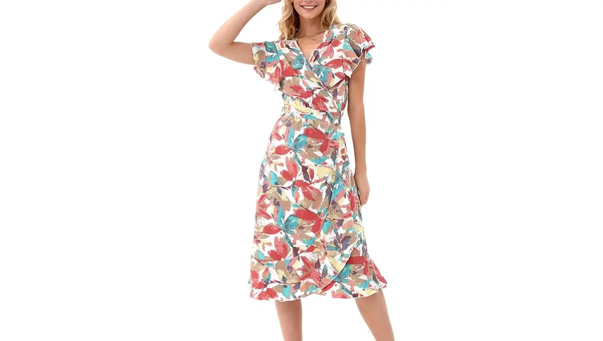 Women's Summer Wrap Maxi Split Beach Long Dress