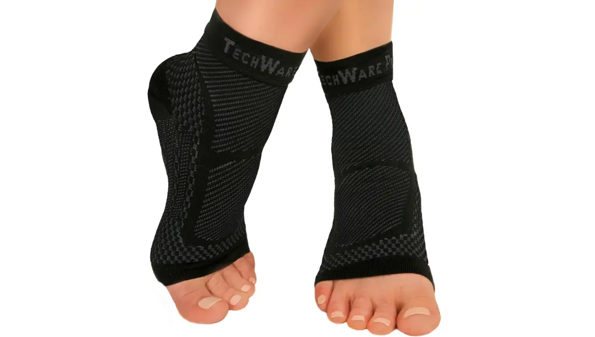 Ankle Brace Compression Sleeve By TechWare Pro