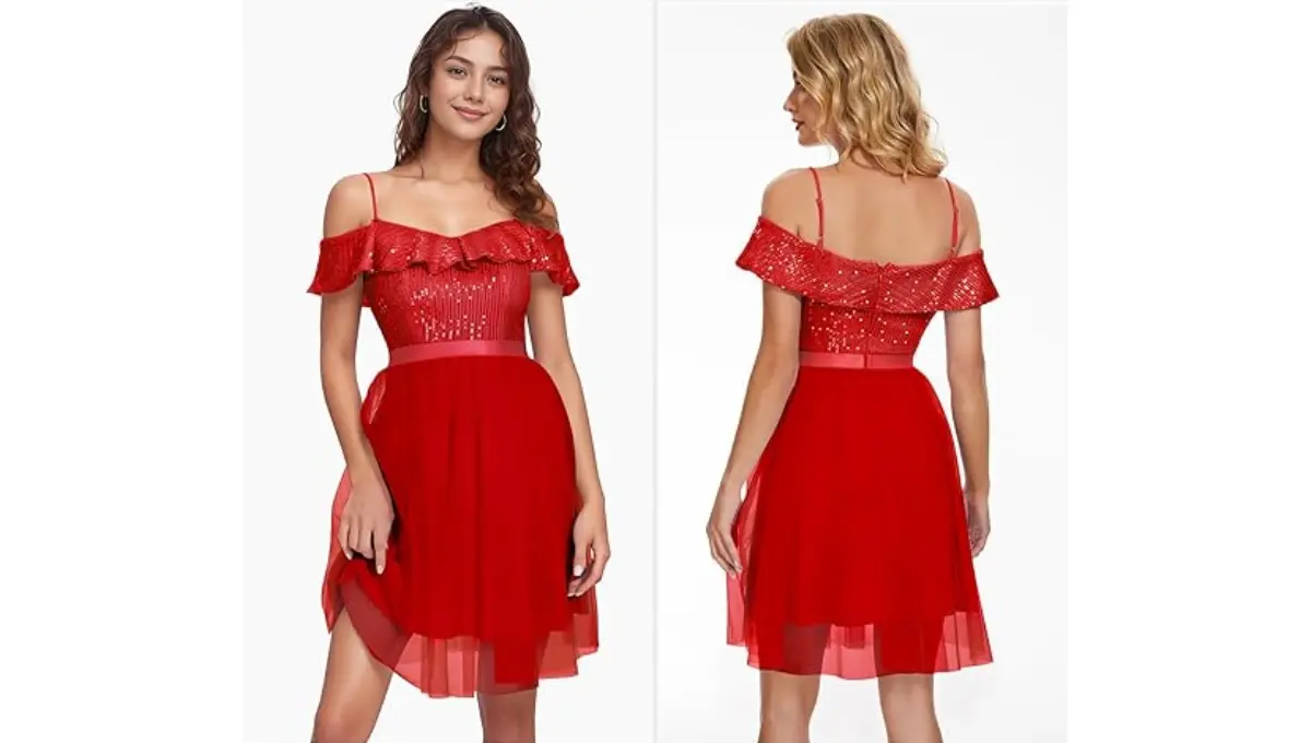 Wedtrend Women's Sparkly Homecoming & Cocktail Dress