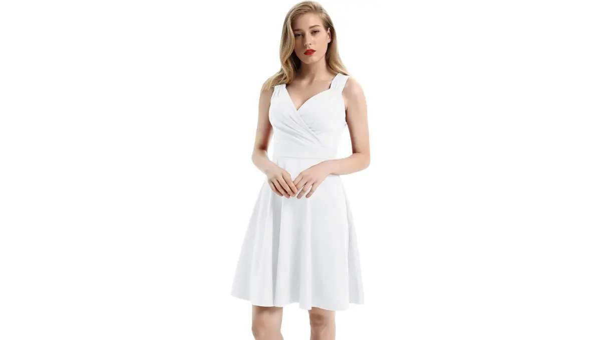 GRACE KARIN Women's Sleeveless A-line Wedding Cocktail Party Dress
