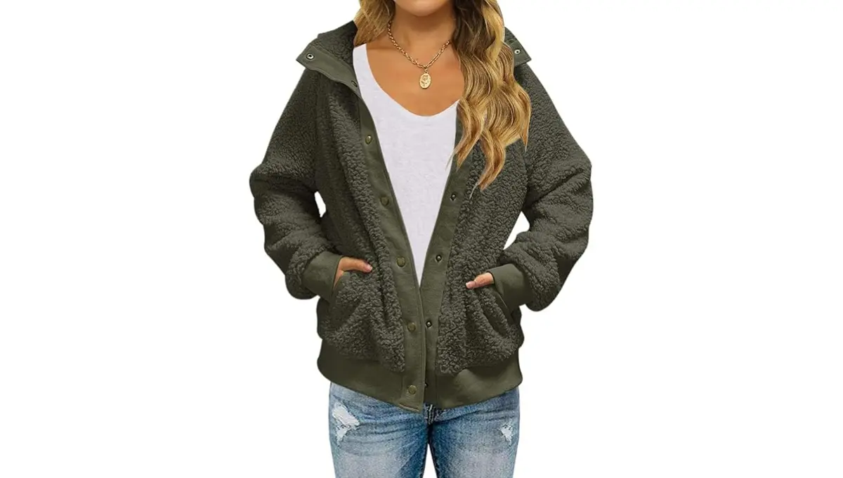 MEROKEETY Women's Winter Sherpa Fleece Jacket Coat
