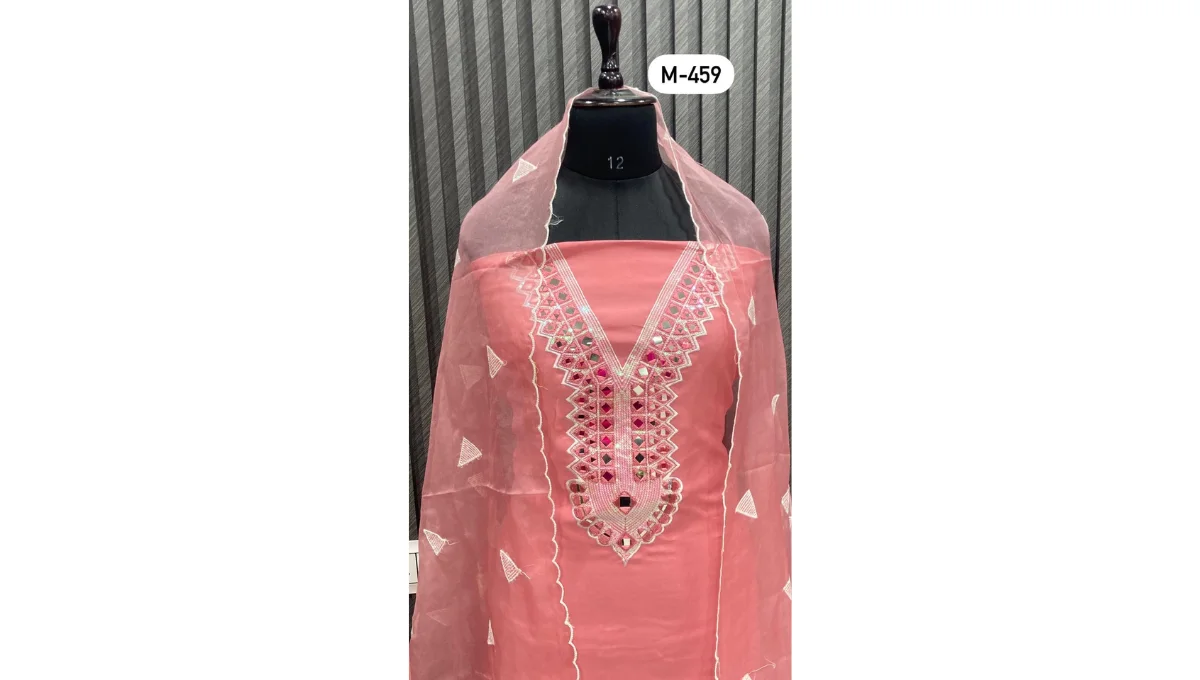 Dusty Pink Muslin Suit Set