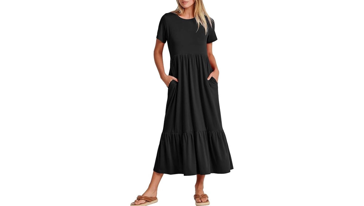 ANRABESS Women’s Tiered Maxi Dress