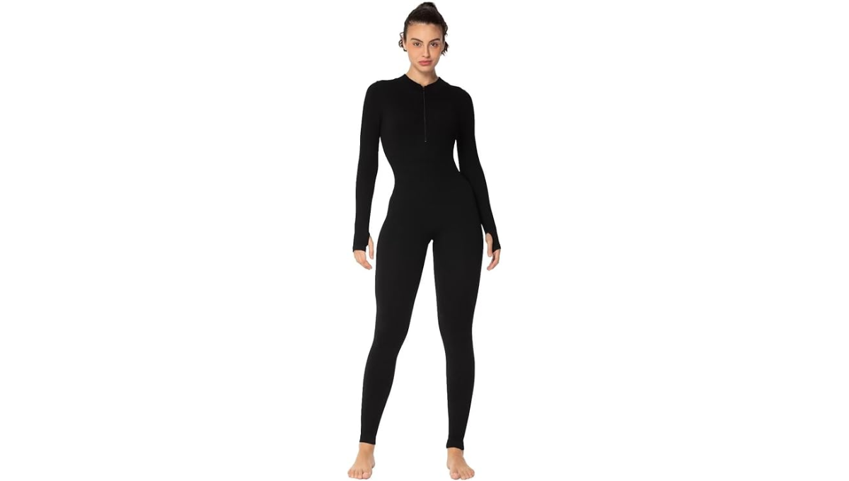 Sunzel Long Sleeve Ribbed Jumpsuit