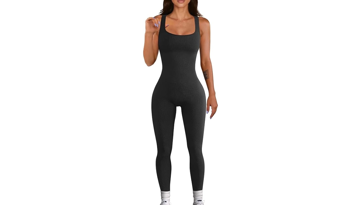 YIOIOIO Women's Seamless Workout Jumpsuit